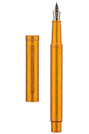 Hong 1850/1851 Forest Fountain Pen, EF/F/M/Bent/ Long Blade Nib Classic Design with Converter - Golden Ice Flower, EF