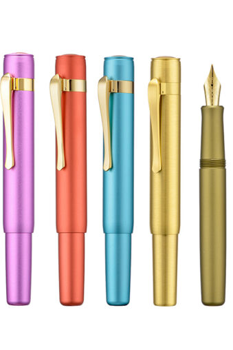 Hongdian M2 Mini Fountain Pen Aluminum Alloy Pocket Pen, EF/F/M/Bent/Long Blade Nib Short Writing Gift