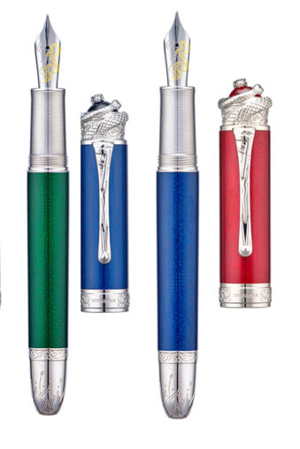 Hongdian N25 Piston Fountain Pen, Snake Year Limited EF/F Nib Writing Pen