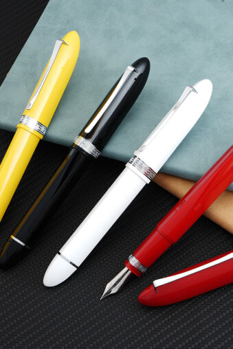 Majohn V60 Triangular Piston Fountain Pen, Resin EF/F/M/1.1 Nib Office Writing Pen Gift