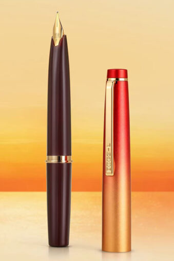 Jinhao 59 Sunrise Fountain Pen, EF/F Nib Mini Travel Pocket Pen