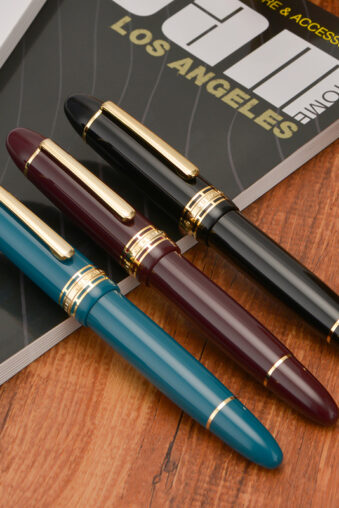 Wingsung ( Junlai ) 630 Piston Fountain Pen, #8 Iridium Fine Nib Torpedo Top Resin Writing Pen