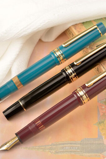 Wingsung ( Junlai ) 630 Piston Fountain Pen, #8 Iridium Fine Nib Flat Top Resin Writing Pen